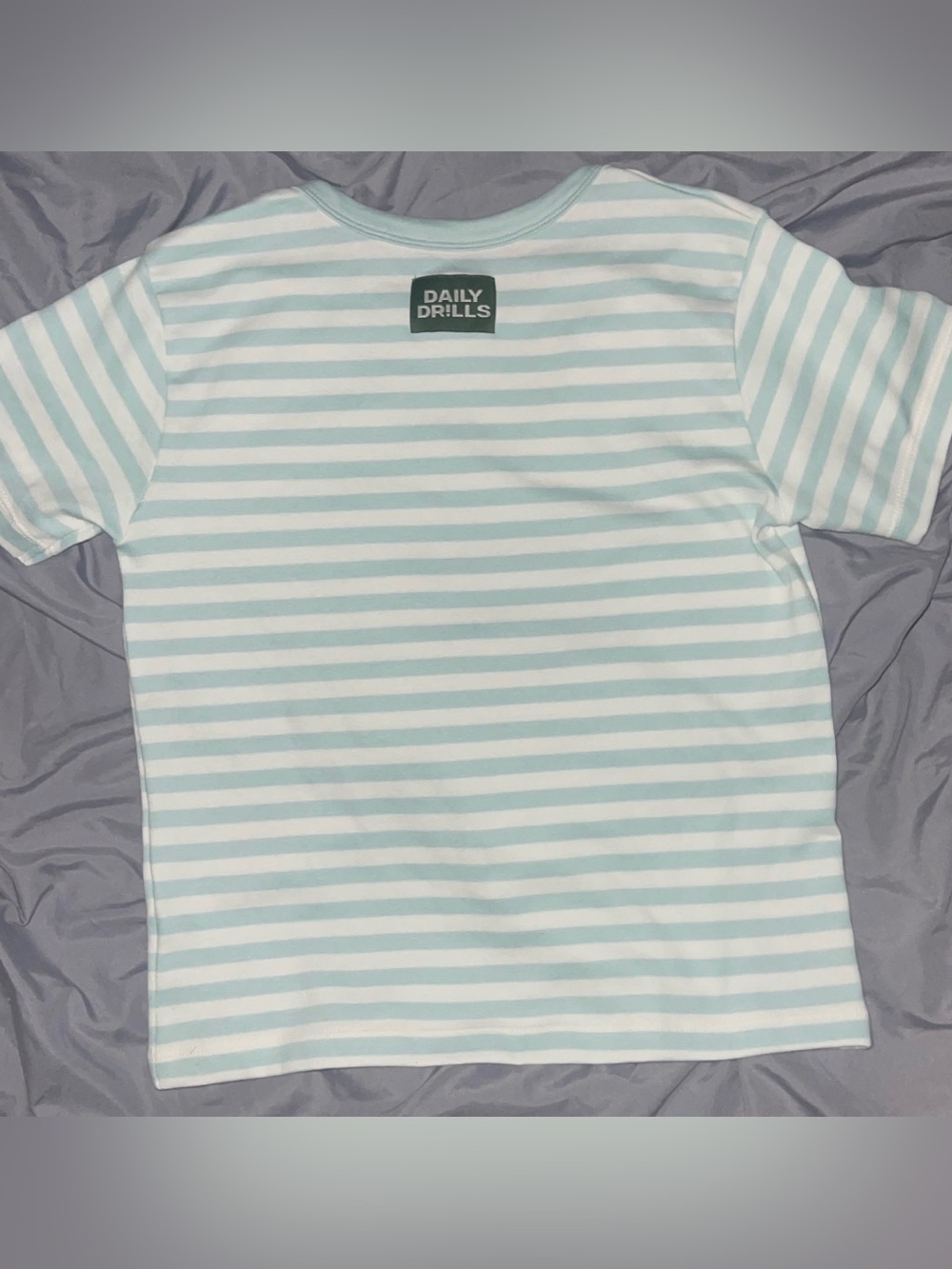 Daily Drills Vintage Striped Baby Tee